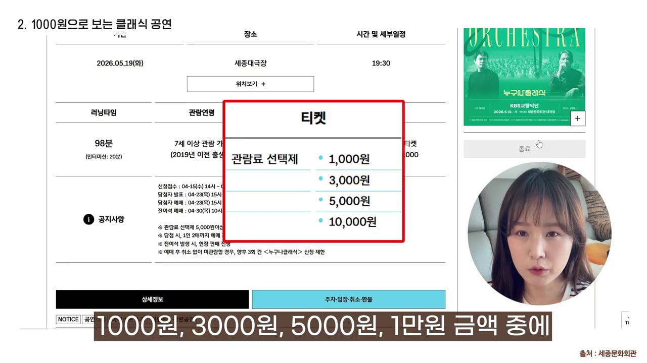 경복궁 무료, 예술의전당 공연 5000원.. 65세 이상 문화 혜택 총정리